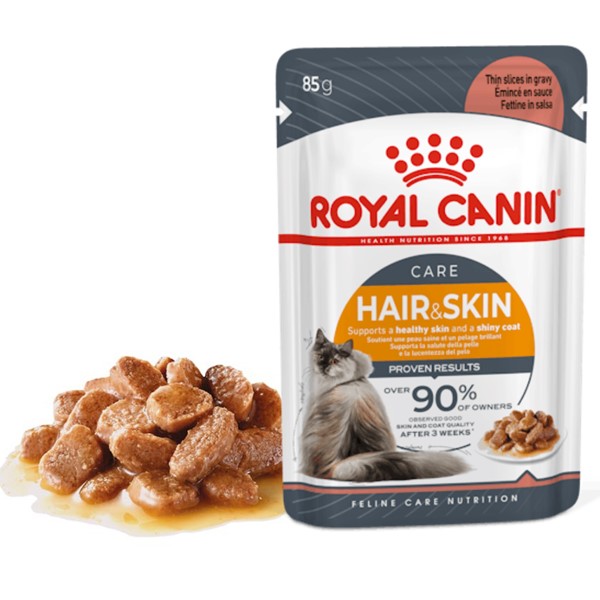 ROYAL CANİN CAT HAIR & SKIN CARE GRAVY 85 GR*12